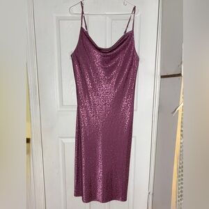 Emma & Michele Elegant Purple Slip Maxi‎ Dress so L